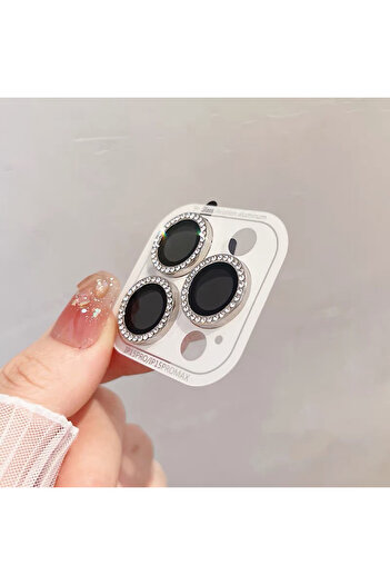 Choice 16 or 16Plus(2pcs Silver 2-3pcs Luxury Diamond Camera Protector For iPhone 16 15 14 13 12 Pro Max Pl