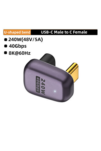 Choice 240W CM-CG UX NNBILI USB4.0 40Gbps Type-C OTG Adapter 240W 5A Fast Charging Data Converter Support 8