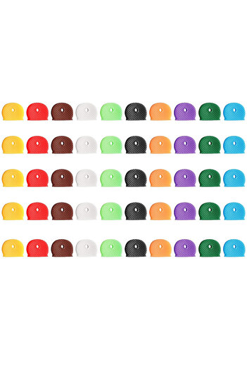 Choice 50Pcs 10-50Pcs Colored Key Caps Covers Soft Rubber Key Identifiers Protector Organizer Labels Silenc