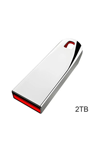 Mijia محرك أقراص فلاش USB 3.2 عالي السرعة من XIAOMI بسعة 2 تيرابايت فضي، محرك أقراص USB محمول بسعة 1 تيرابايت