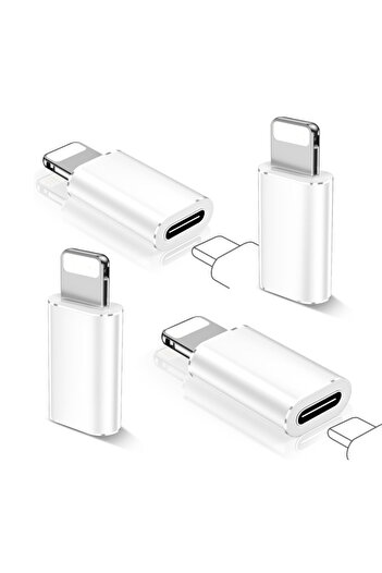Choice white 4pcs USB C to Lightning Adapter,Support Audio/OTG,Fast Charging&Data Transfer for iPhone 14 13