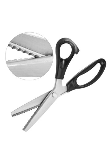 Choice Ciseaux à borda dentelé ciseaux pour tissu en acier inoxydable pour la costura la coupe de dentel...