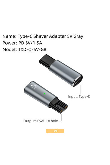 Choice محول شحن ماكينة الحلاقة 5 فولت TY TXD YHS 5 فولت من النوع C لسلسلة Philips QP6510 QP6530 3000 5000