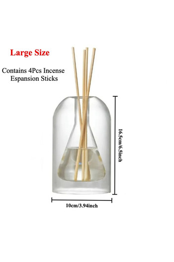 Choice Style B 200ML 130/200ML Transparent Glass Aromatherapy Diffuser Bottle Glass Storage Containers Home