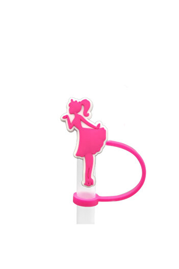 Miniso 1pcs 1-33PCS Barbie Doll Straw Cover Cap 10MM Drink Straw Plug Reusable Splash Proof Drinking