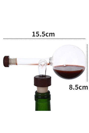 Choice Round Round Peach Shaped Transparent Red Wine Aerator Portable Wine Bottle Pourer Quick Decanter Spo