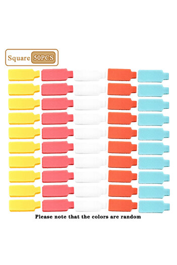 Choice Square-10Sets 5-100PCS Cable Label ‌Magic Tape‌ Writable Colored Cable Identification Sticker Self-a
