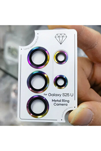 Choice Other For Galaxy S24 Ultra Colorfull Camera Lens Metal Ring Tempered Glass Protector Cover For Samsu