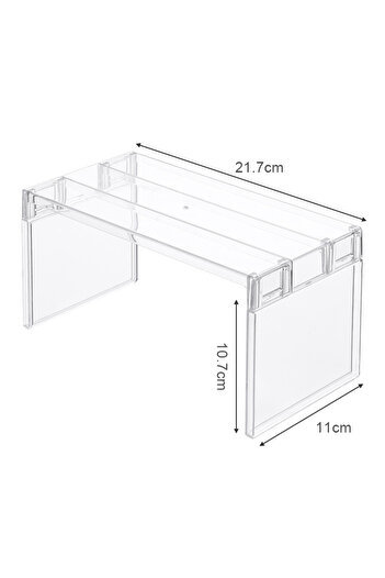 Choice Large Transparent Refrigerator Organizers Storage Rack Fridge Layered Separator Shelves Desktop Stan