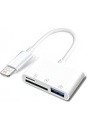 Choice For iPhone 3-IN-1 TypeC/Lightning To SD/TF Card Reader OTG USB Port Adapter Camera Phone Adapter Mem