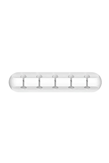 Choice Gray 5 Channel 5pcs Cable Cord Wire Organizer Silicone USB Cable Winder Management Clips Self Adhesi