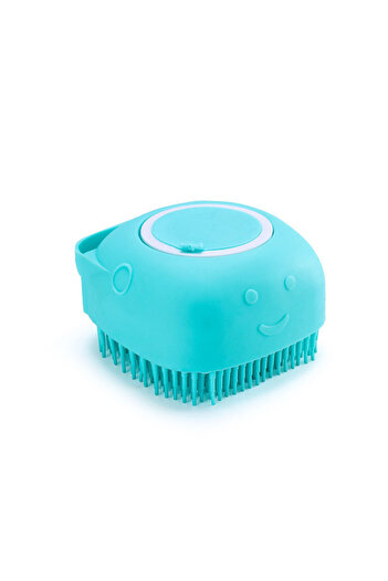Choice blue Popular pet dog silicone bath brush cleaning care bath massage brush safe and comfortable pet c