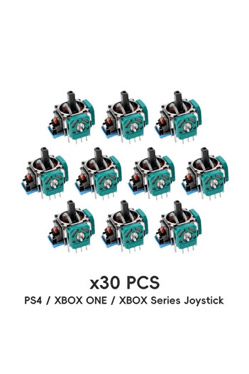 Choice 30 قطعة لـ XBOX One DATA FROG 10/20/30 قطعة عصا تحكم تناظرية ثلاثية الأبعاد بديلة لـ PS5/PS4/SwitchPro/Xbox O