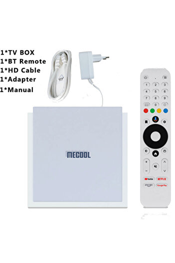 Choice قابس الاتحاد الأوروبي KM2 PLUS DELUXE MECOOL KM2 PLUS DELUXE 32GB Netflix 4K Android TV BOX Google TV Dolby Vision