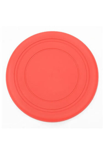 Choice diameter 18cm red 1pcs Funny Silicone Flying Saucer Dog Cat Toy Dog Game Flying Discs Resistant Chew