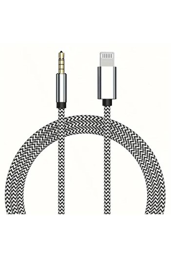 Choice For iPhone Lightning To 3.5mm Snake skin Audio Cable for iPhone 14/13/12/11/Pro/Max/XS/XR/SE,Car Aud
