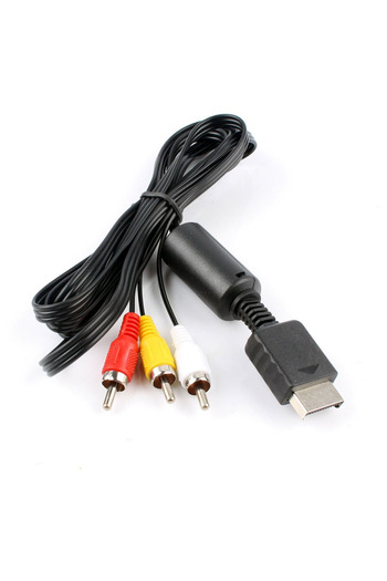 Choice Black 1.8m AV Audio Cable Game Composite 3 RCA Copper for Sony PS2/PS3/PS1 Console Wire AV Cable for