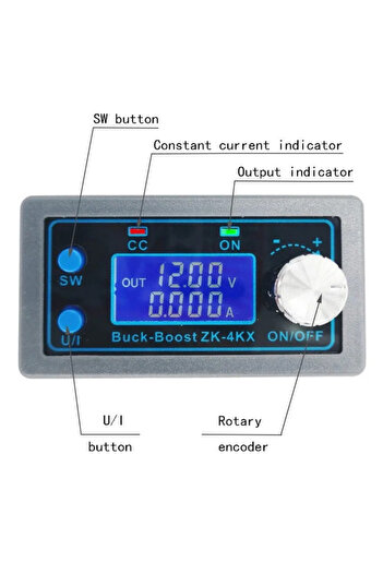 Choice ZK-4KX DC DC Buck Boost Converter CC CV 0.5-30V 4A 5V 6V 12V 24V Power Module Adjustable Regulate...