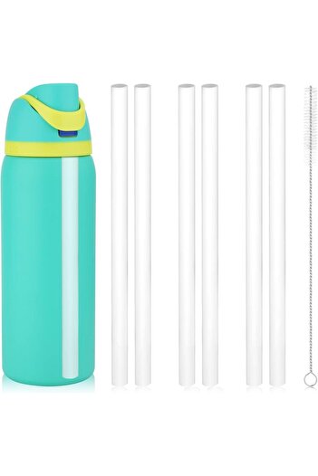 Choice 6PCS White 4/6/12PCS Replacement Straws for Owala Water Bottle 24 oz 32 oz, Reusable Plastic Straws