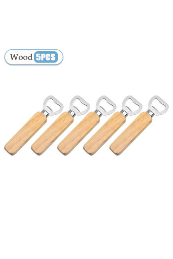 Choice Wood-5PCS 1-40PCS Wooden Handle Beer Bottle OpenerWooden Beer Bottle OpenerSolid Wood Beer Bottle Op
