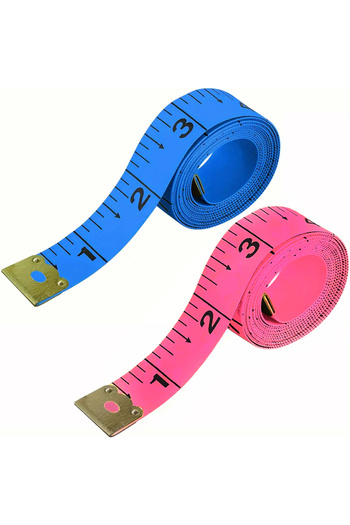 Choice 2pcs hotpink - blue 4/2pcs Soft Sewing Tape Measures 60-Inch/150cm - Flexible Plastic Body Measuring
