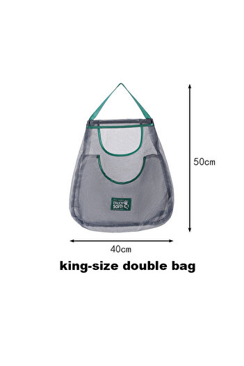Choice king-size double bag Reusable Storage Bags Kitchen Hanging Mesh Bag Home Fruit And Vegetable Storage