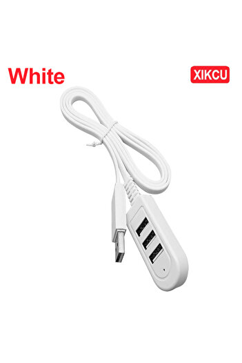 Choice 1pcs White 3 In 1 USB Splitter Socket Multi-function 3A Charger Converter USB Port Hub Digital Data