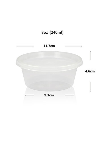Choice S 〔YY110〕10 Pcs Food Packing Container Food Grade BPA-Free Clear Plastic Food Storage Box With Lid .