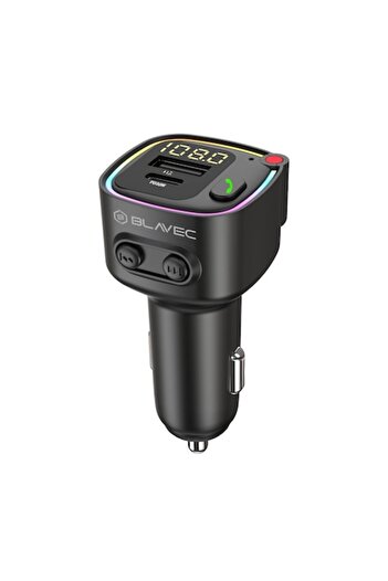 Blavec FM Modulator, Bluetooth 5.4, FM Transmitter with Car Charger Function, Fast-Charge PD 30W, US