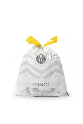 Brabantia PerfectFit Sort&Go/Touch 647033 bin liners, Size A, 3-5 l, 20 pieces, White