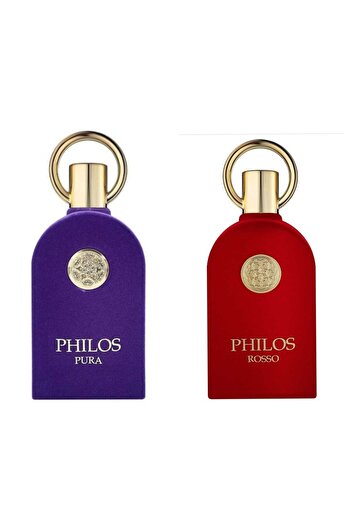 PHILOS PURA SET OF 2 UNISEX PERFUMES - 100 ml + ROSSO 100 ml
