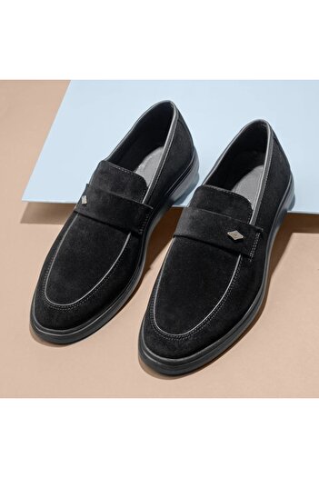 BMoD Black suede men's loafers MOD11919