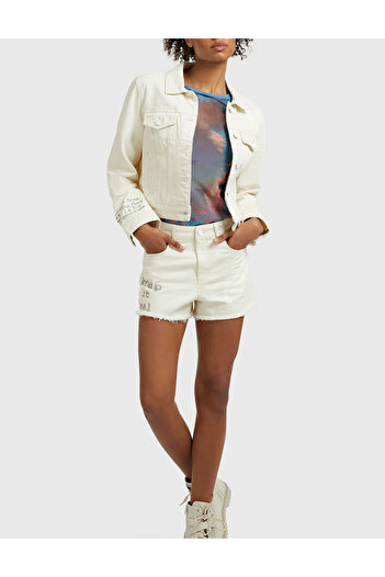 Guess Guess Denim Jacket, cream
