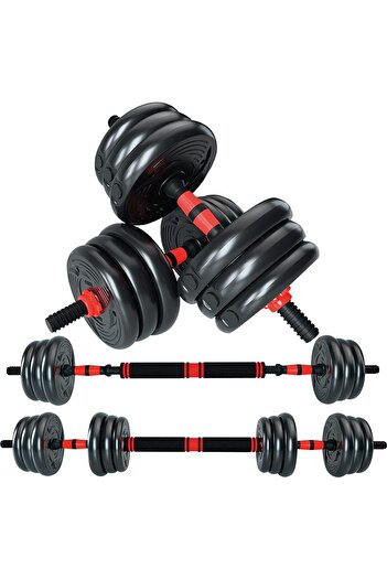 Rovyfota Dumbbells Barbell Set With Connecting Rod, Adjustable Dumbbells Set, Adjustable Lifting Tra
