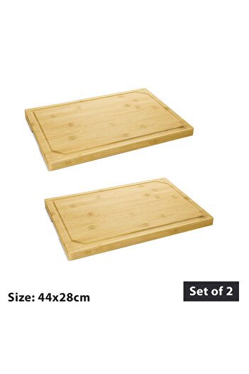 Blackstone Bamboo Chopping Boards Set of 2 – 44 x 28 cm