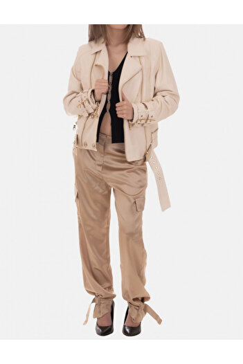 Guess Guess faux leather jacket, cream