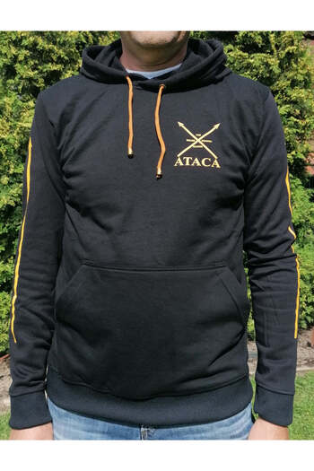 ataca Hoodie Schwarz / Gelb
