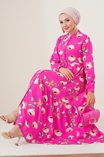 Hiccup Bdart Floral Patterned Buttoned Maxi Dress