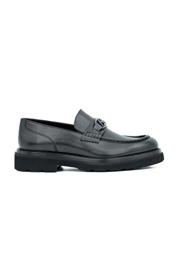 Tuna Genuine Leather Buckle Detailed Loafer Men's Shoes Eva Sole - E4289