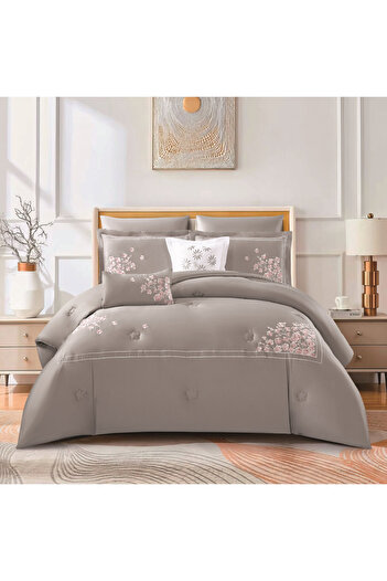 Levore Livori 100% Cotton Luxury Summer Bedspread for Double Bed Size 200x200 cm, 8 Pieces, 240 Thread Count