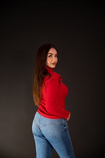 Eleganza fashion Bluza dama casual cu volane