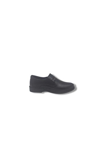 Zerhan Paggi 608 Men's Black Genuine Leather Daily Use Poly Sole (Light) Shoes