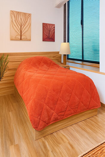 Lims Welsoft Quilt Single Size 155*220 Quilt-Orange