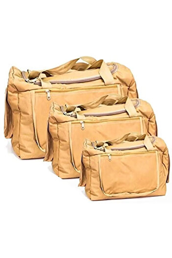 Cady One 3-piece estate bag set, picnic and travel bag, waterproof zippered bag