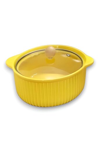 Generic Ceramic Soup, Salad, Bowl | Multi-Functional Non-Stick Stockpot with glass Lid | High-Temperature R
