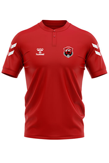 hummel Erzi̇ncanspor Armi̇n Cotton Baby Collar T-Shirt Red