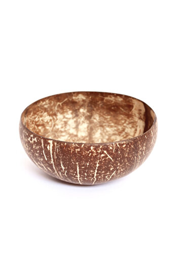 LIFESTYLER Polished coconut bowl (11-14 cm)
