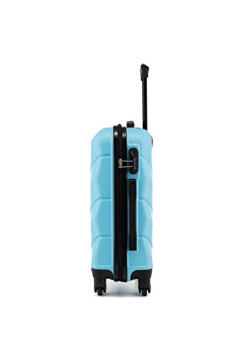 zagatto Troler Cabina, Albastru, 55x40x20 cm, Troller, Bagaj de mana, Valiza Cabina, 4 Roti, Cifru, ABS