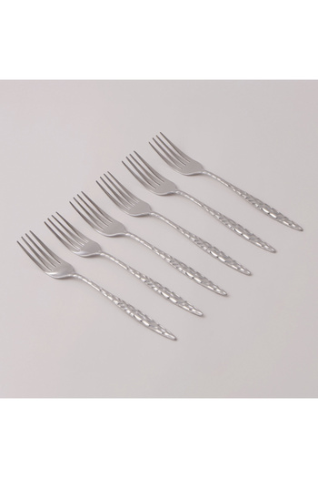 Pentola stainless steel dinner fork set 6pcs with mirror polish 3mm