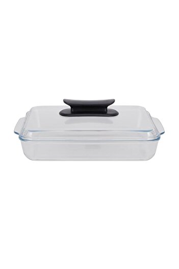 Generic Royalford 3L Glass Baking Dish With Lid RF12194 - Roasting Tray, Oven Safe Roaster Pan, Fridge & Fr